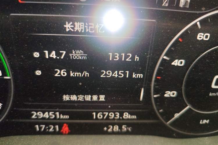 Used Audi Q2L e-tron 2019 Q2L e-tron Pure Electric Smart Style Odometer Close Up
