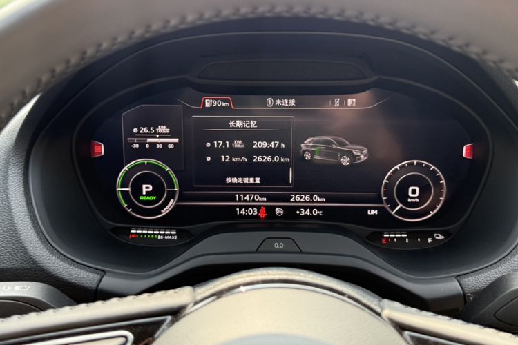 Used Audi Q2L e-tron 2019 Q2L e-tron Pure Electric Smart Enjoyment Model Odometer Close Up