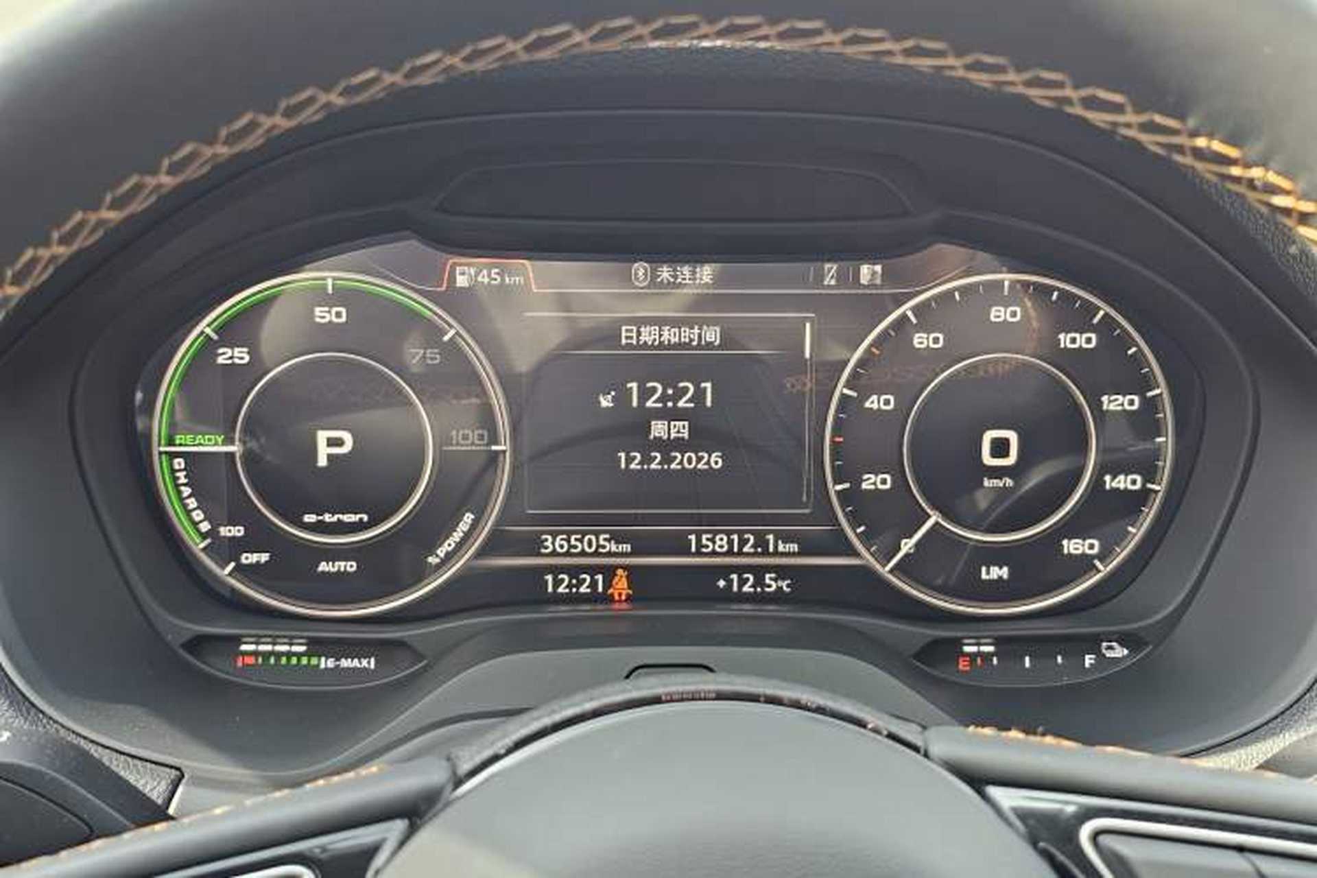 Used Audi Q2L e-tron 2022 Q2L e-tron Pure Electric Smart Enjoyment Model Odometer Close Up