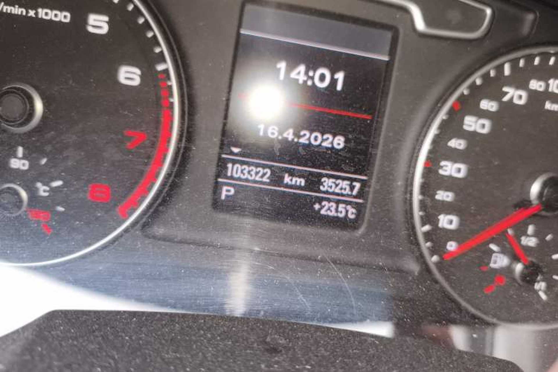 Used Audi Q3 2012 35 TFSI quattro Comfort Model Odometer Close Up