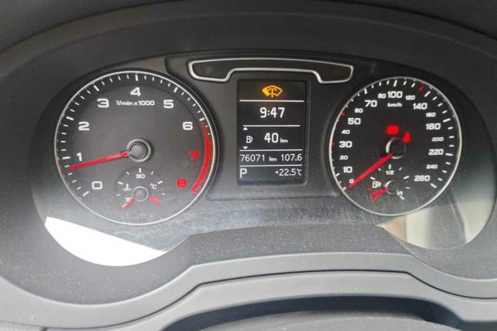 Used Audi Q3 2013 35 TFSI Comfort Model Odometer Close Up