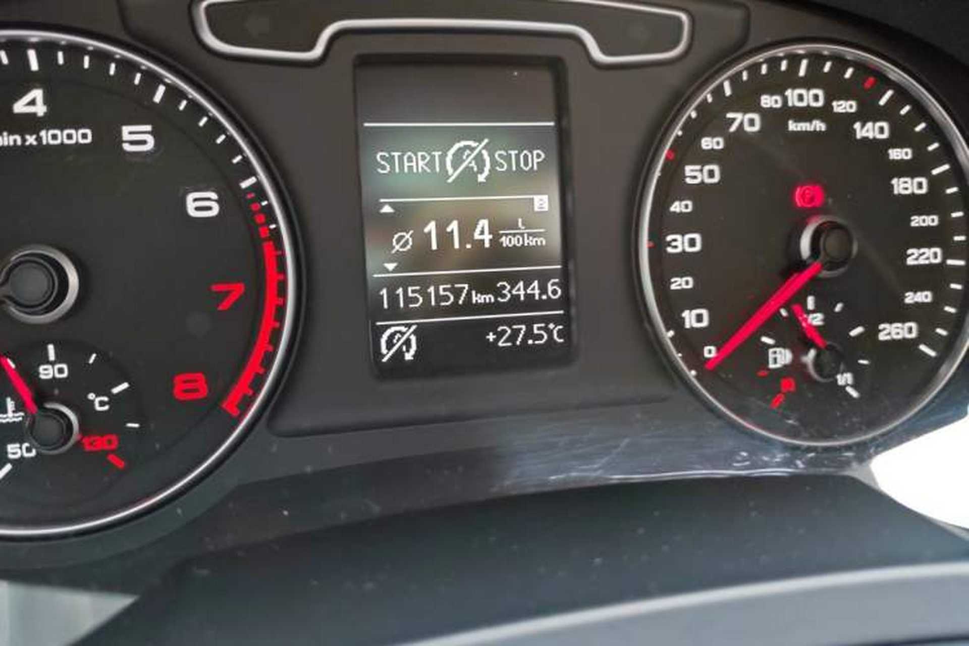 Used Audi Q3 2013 35 TFSI Comfort Model Odometer Close Up