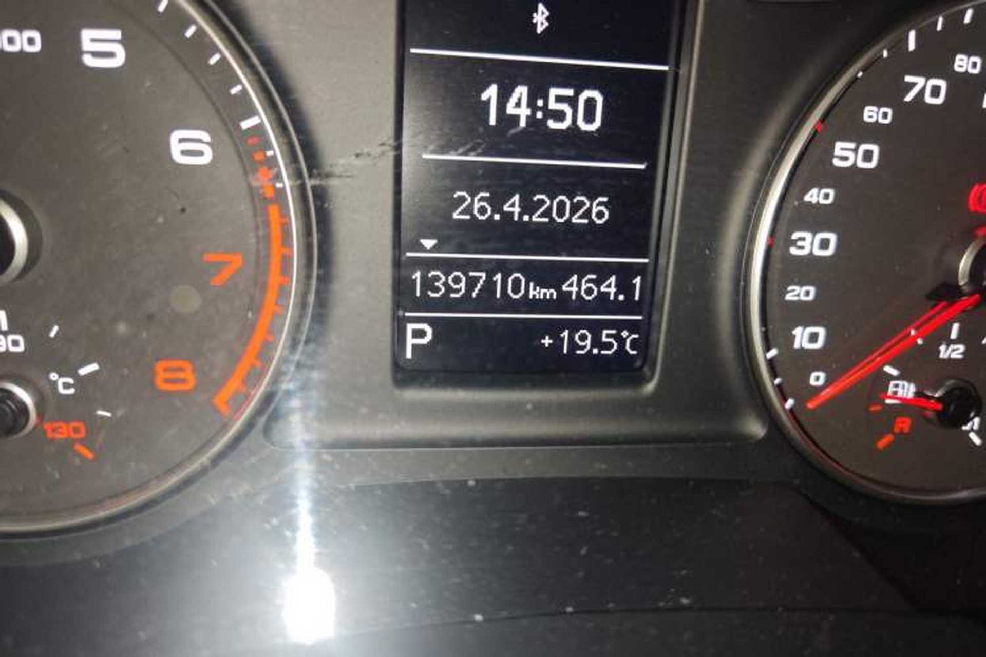 Used Audi Q3 2013 35 TFSI Comfort Model Odometer Close Up