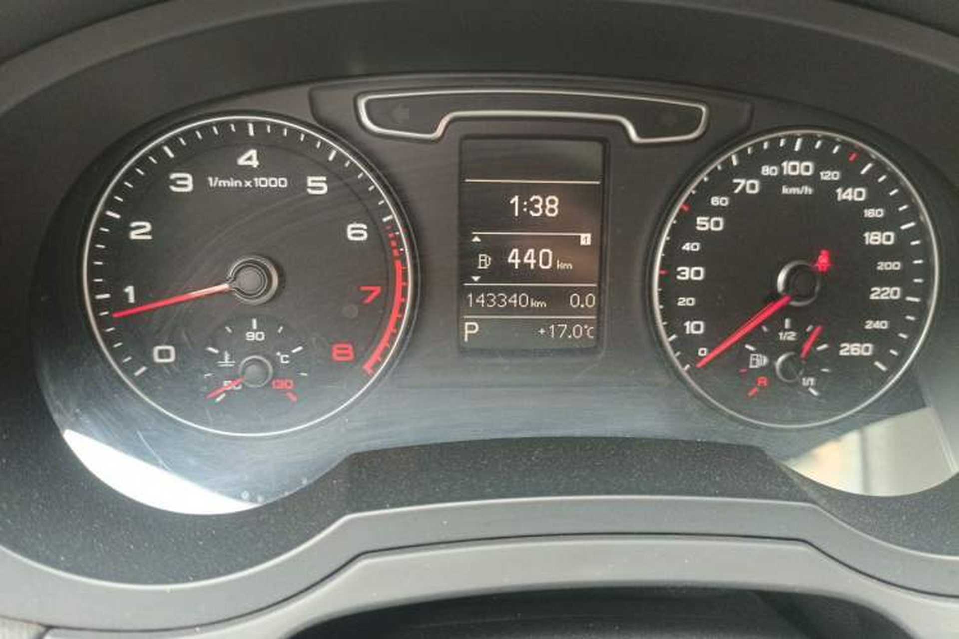 Used Audi Q3 2013 35 TFSI Ambition Edition Odometer Close Up