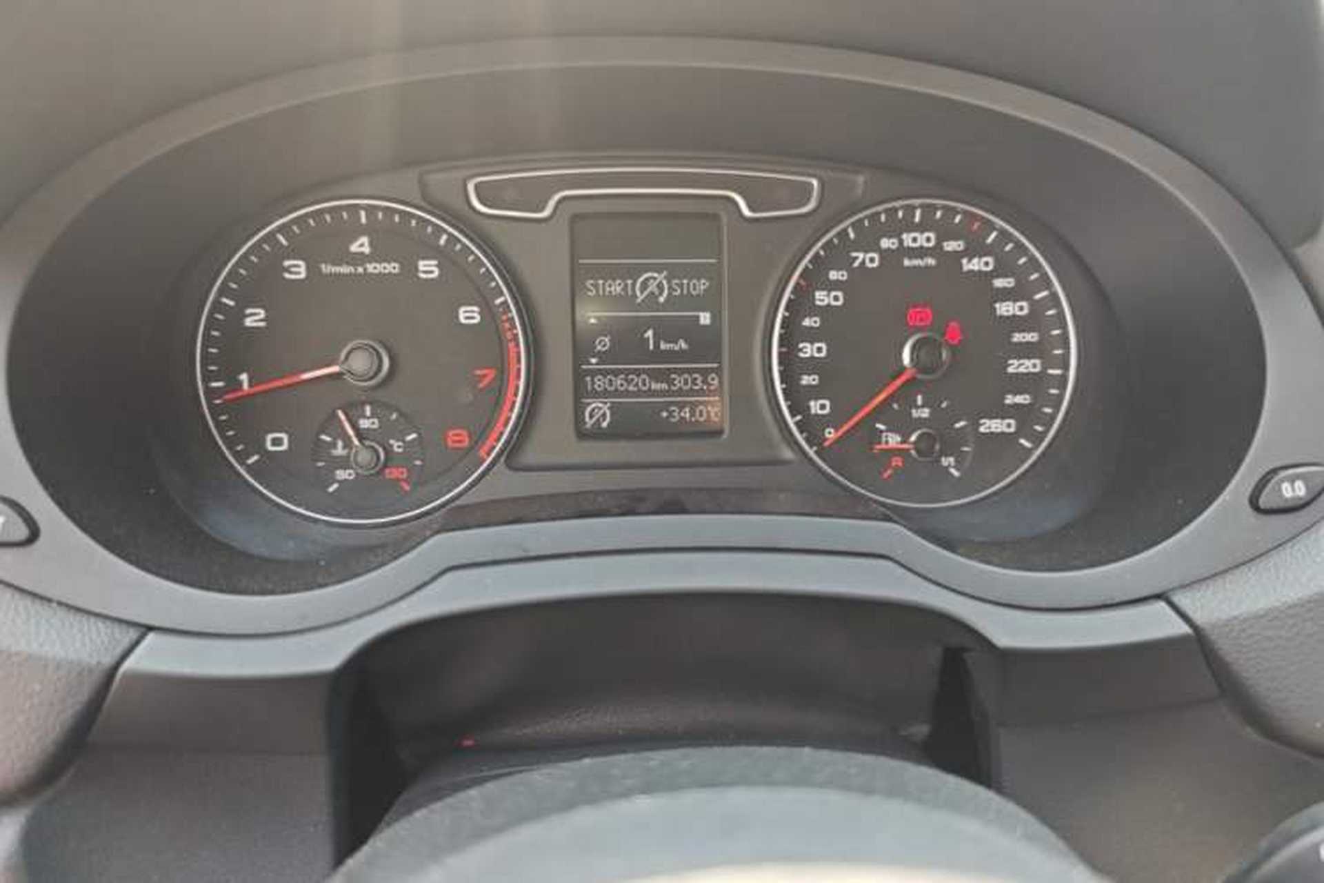 Used Audi Q3 2013 35 TFSI Comfort Model Odometer Close Up