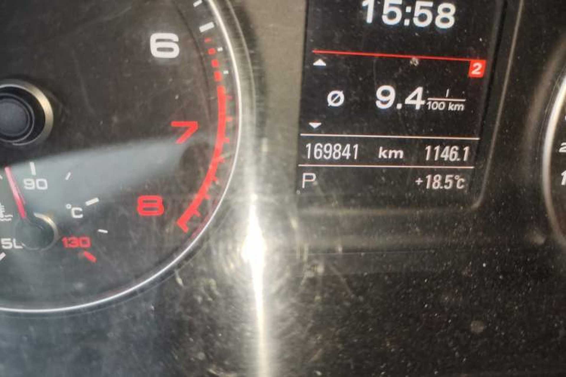 Used Audi Q3 2015 35 TFSI quattro Technology Edition Odometer Close Up