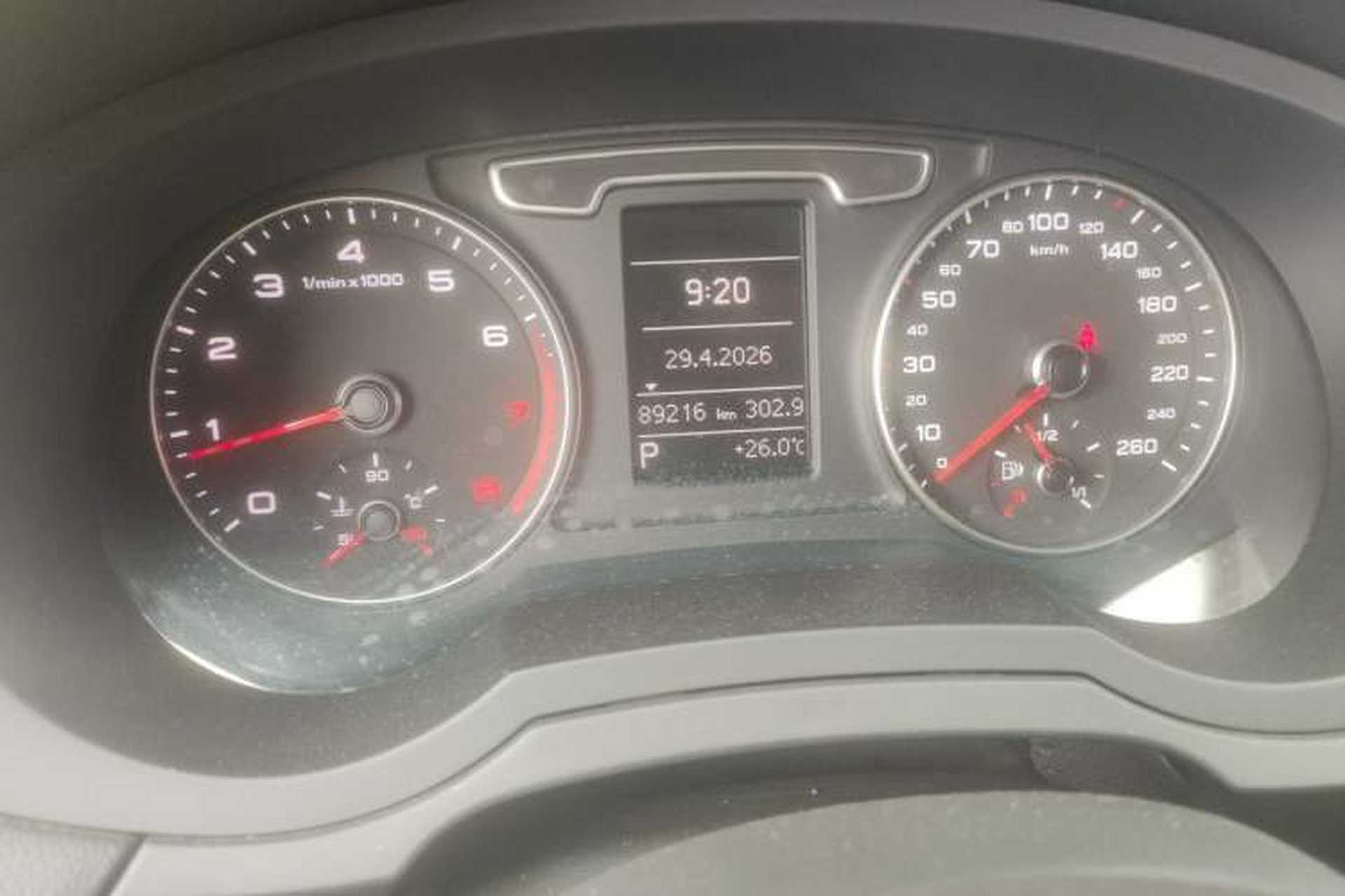 Used Audi Q3 2015 30 TFSI Ambition Edition Odometer Close Up