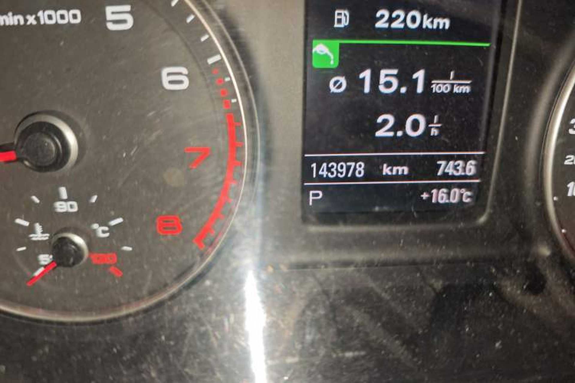 Used Audi Q3 2015 35 TFSI quattro Technology Edition Odometer Close Up