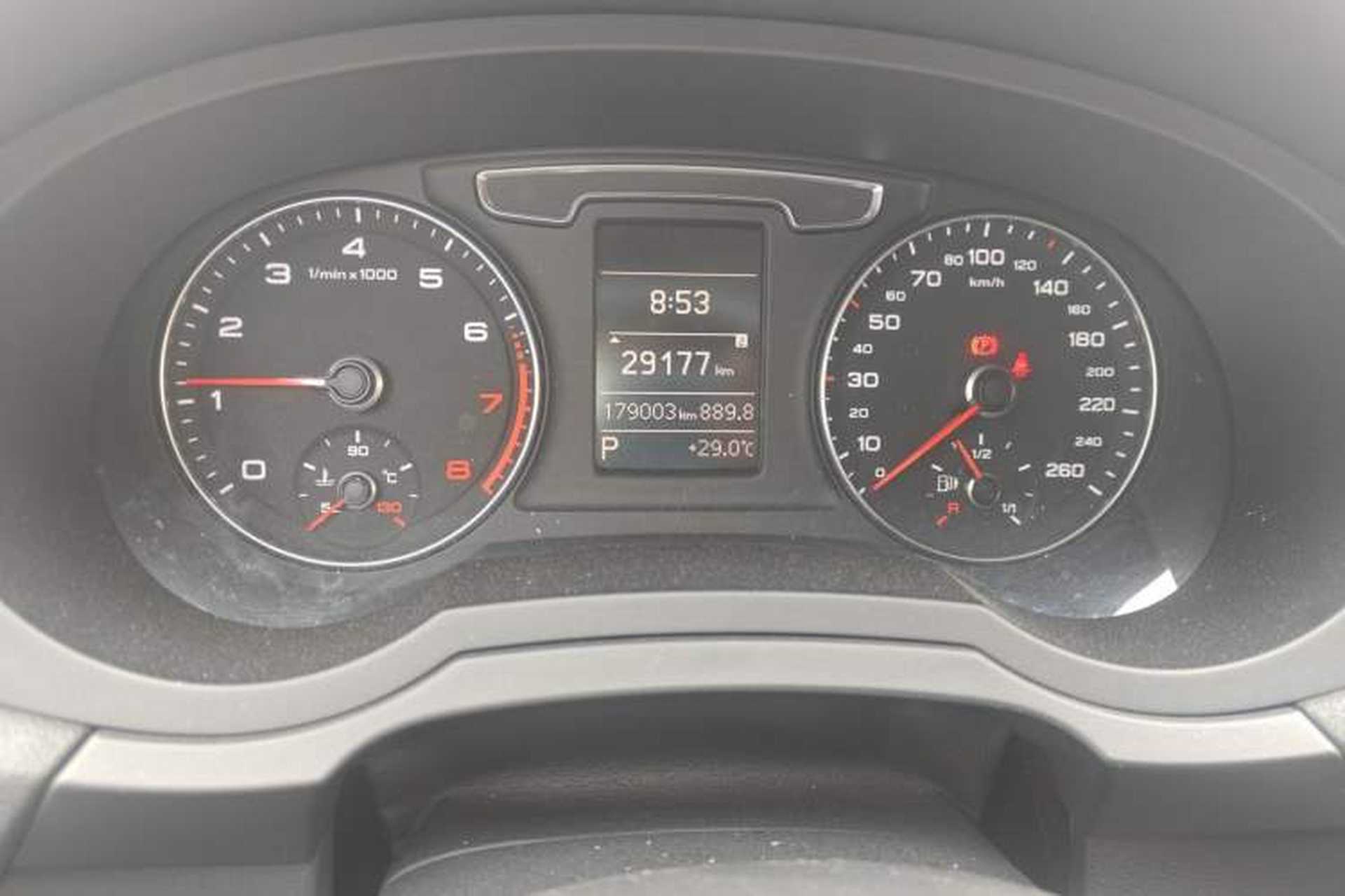 Used Audi Q3 2016 30 TFSI Fashion Model Odometer Close Up