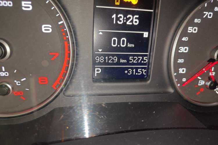 Used Audi Q3 2016 30 TFSI Fashion Model Odometer Close Up