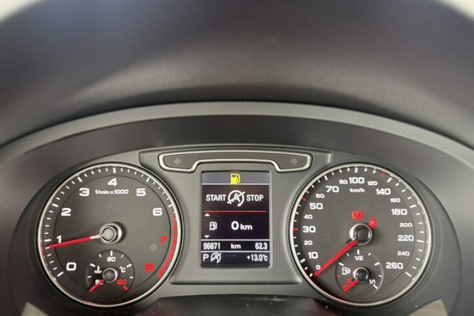 Used Audi Q3 2016 35 TFSI Collection Edition quattro Enjoyment Model Odometer Close Up