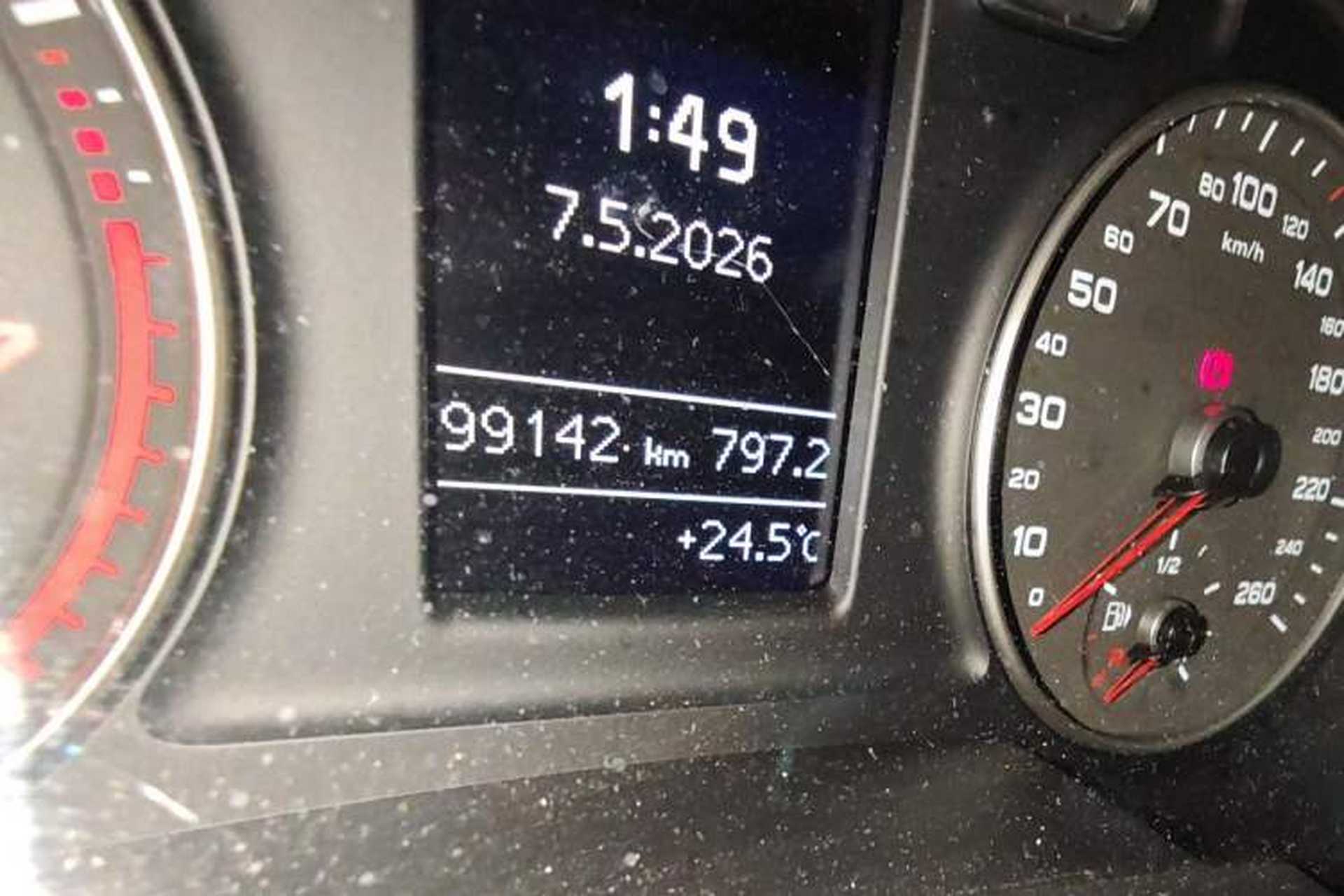 Used Audi Q3 2016 30 TFSI Fashion Model Odometer Close Up