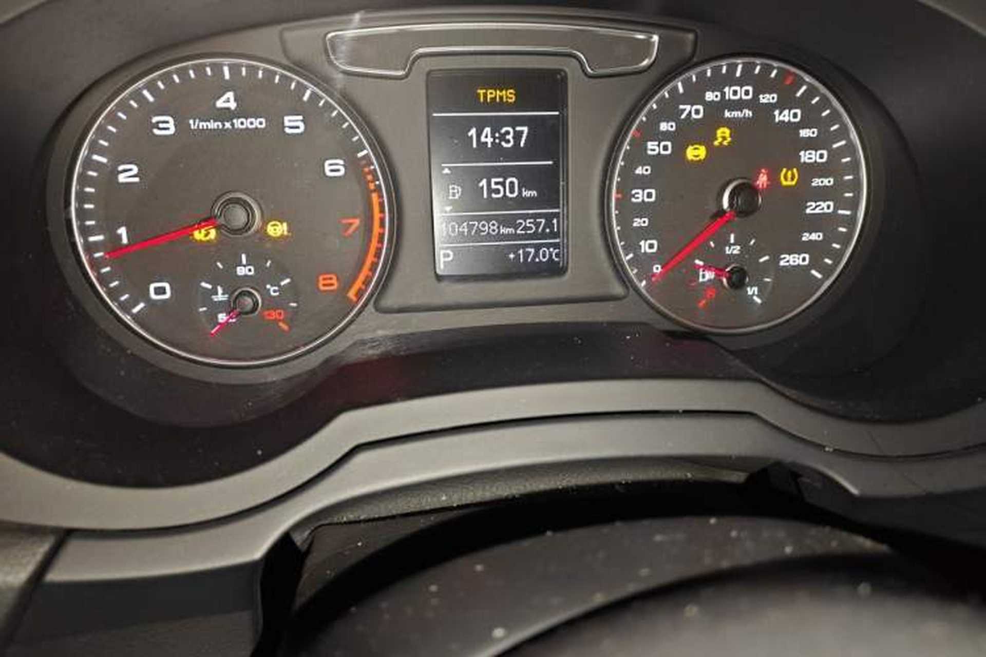 Used Audi Q3 2016 30 TFSI Fashion Model Odometer Close Up