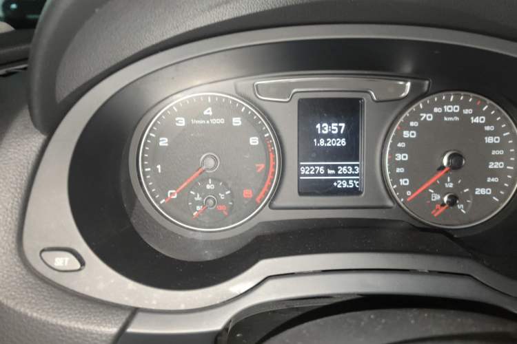 Used Audi Q3 2016 30 TFSI Fashion Model Odometer Close Up