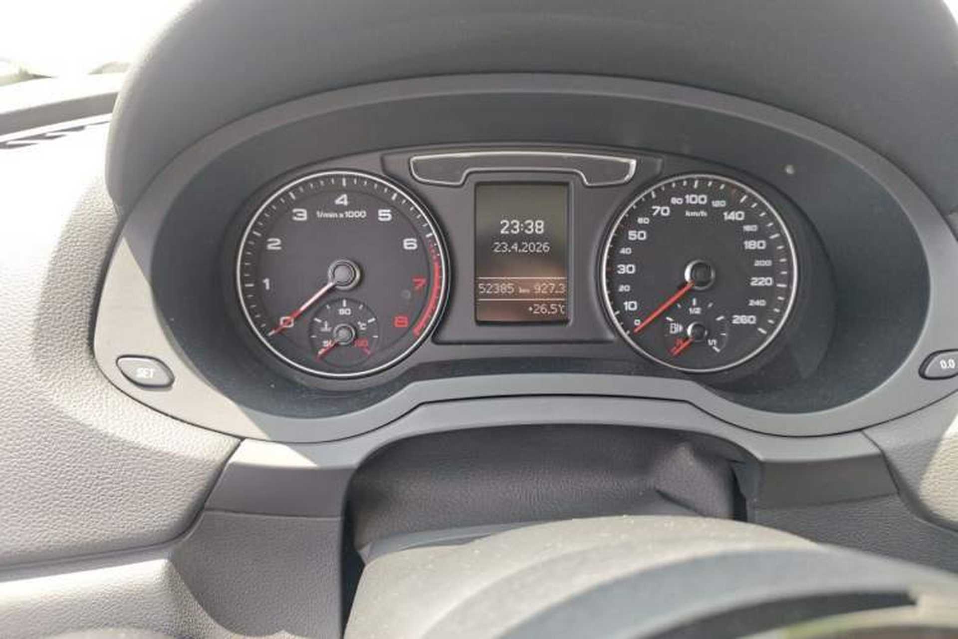 Used Audi Q3 2016 30 TFSI Fashion Model Odometer Close Up