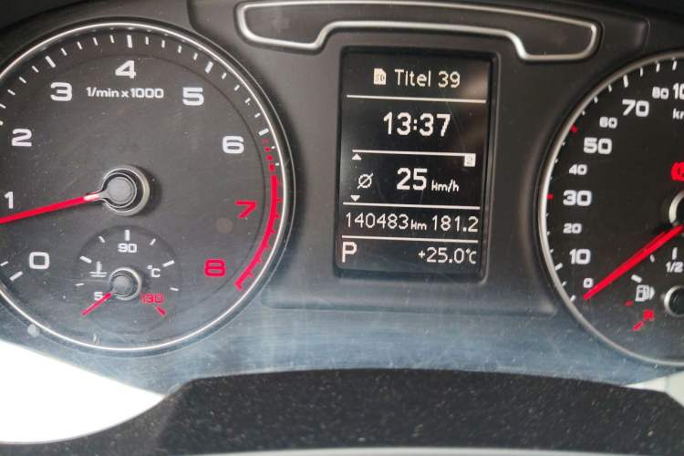 Used Audi Q3 2016 30 TFSI Collector's Edition Intelligent Model Odometer Close Up