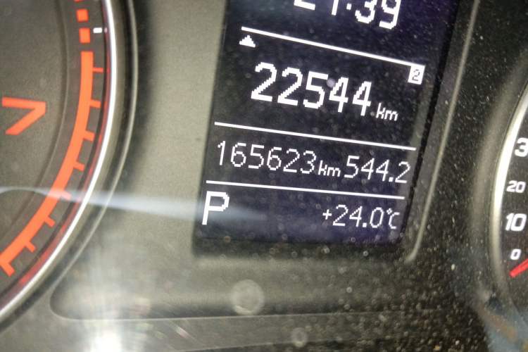 Used Audi Q3 2016 30 TFSI Fashion Model Odometer Close Up
