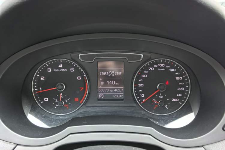 Used Audi Q3 2016 30 TFSI Fashion Model Odometer Close Up