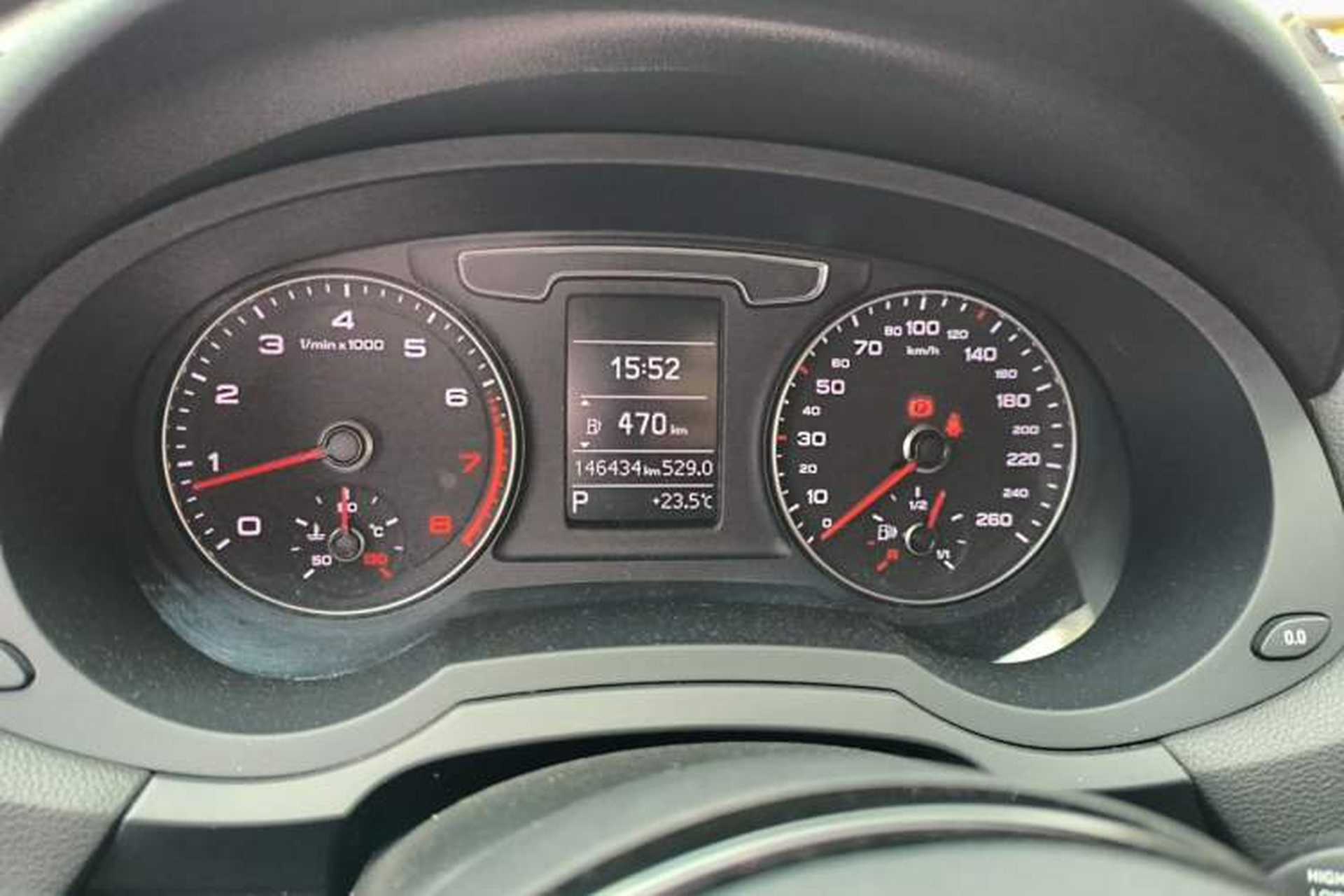 Used Audi Q3 2017 30 TFSI Fashion Model Odometer Close Up
