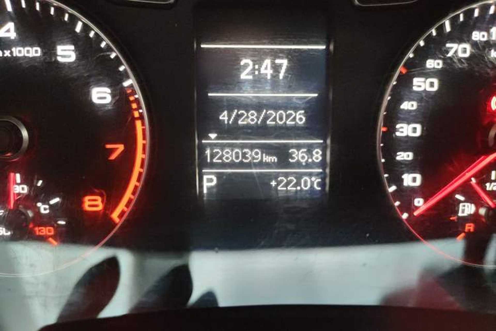 Used Audi Q3 2017 30 TFSI Fashion Model Odometer Close Up