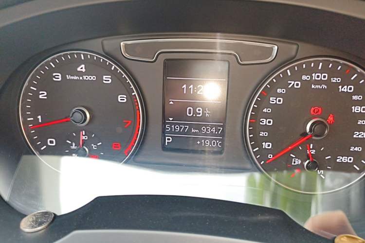 Used Audi Q3 2017 30 TFSI Fashion Model Odometer Close Up