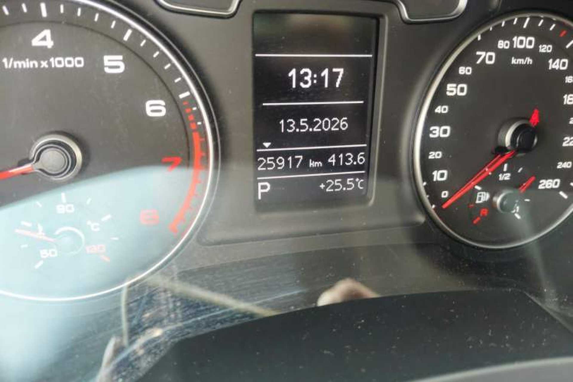 Used Audi Q3 2017 30 TFSI Fashion Model Odometer Close Up