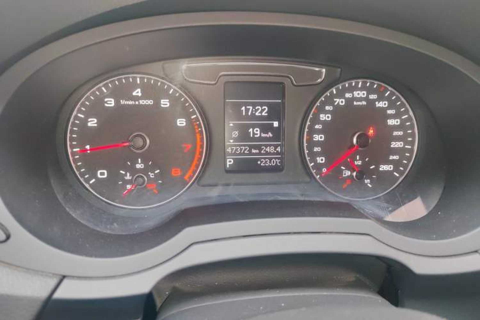 Used Audi Q3 2017 35 TFSI Fashion Model Odometer Close Up
