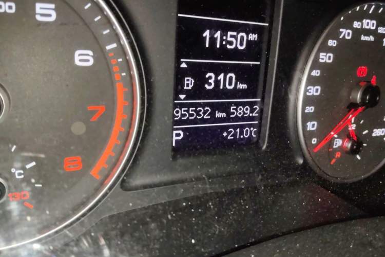 Used Audi Q3 2017 30 TFSI Standard Model Odometer Close Up