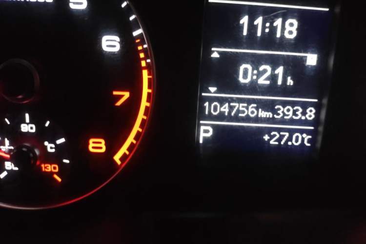 Used Audi Q3 2017 30 TFSI Fashion Model Odometer Close Up