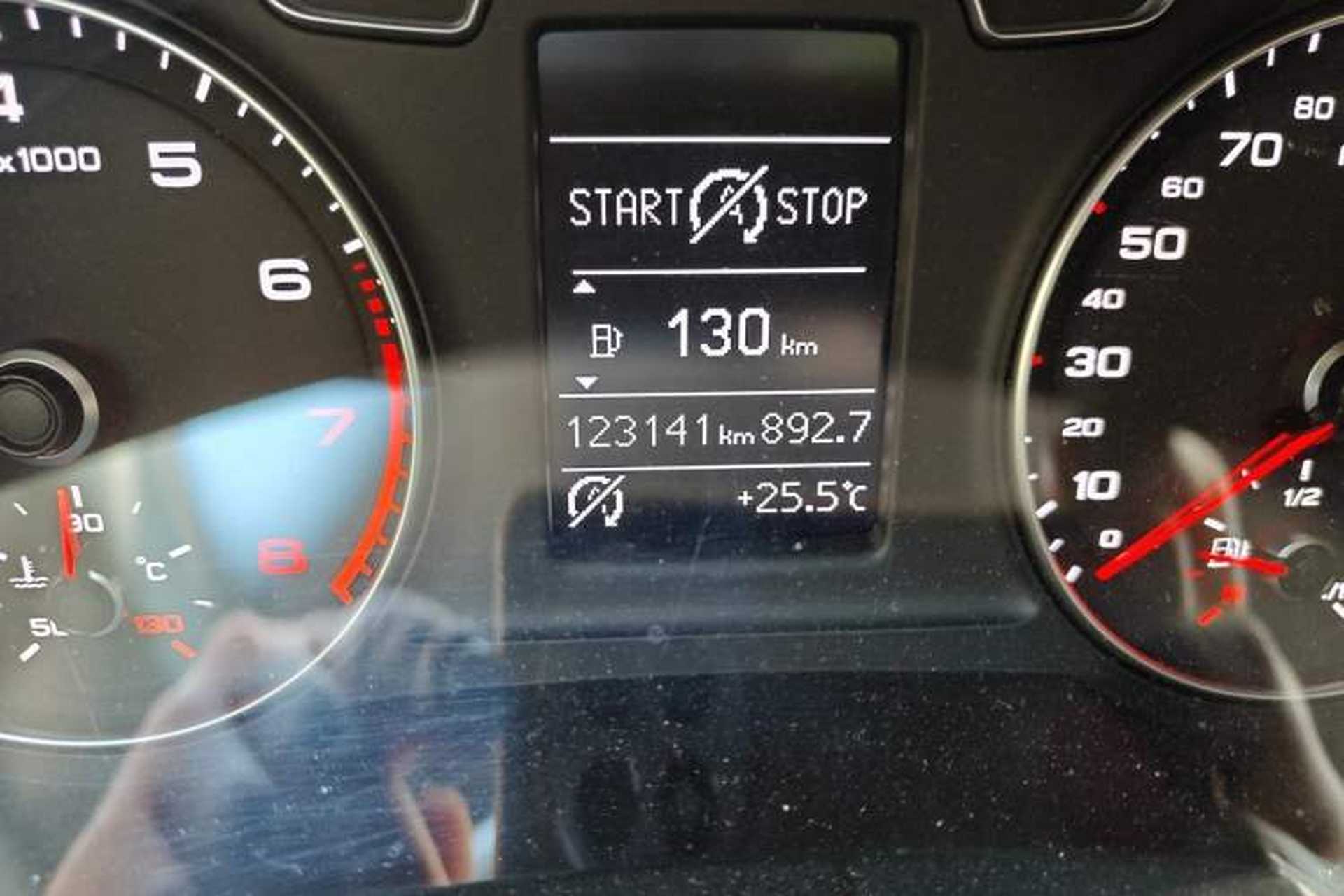 Used Audi Q3 2017 30 TFSI Fashion Model Odometer Close Up