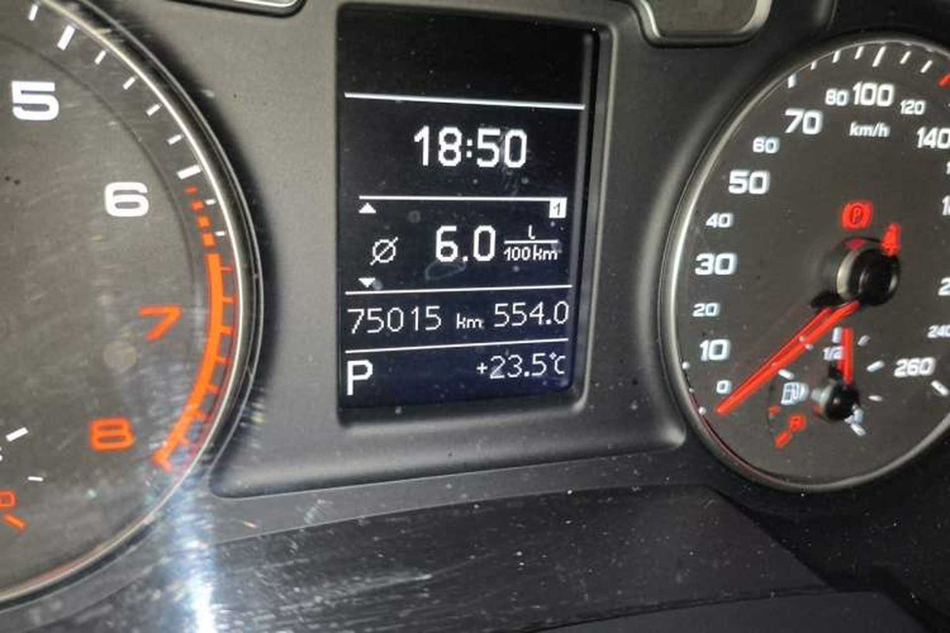 Used Audi Q3 2017 30 TFSI Fashion Model Odometer Close Up