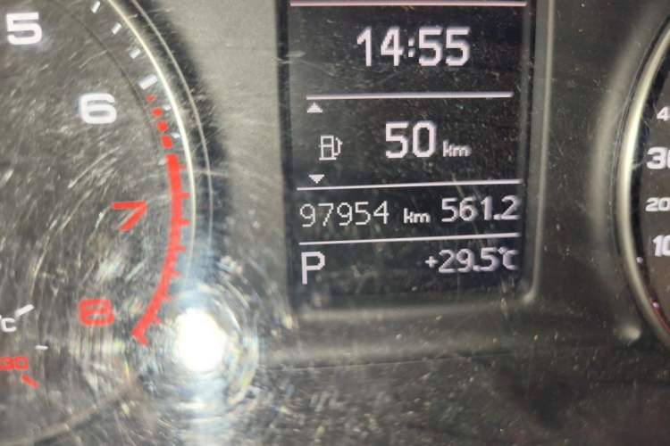 Used Audi Q3 2017 30 TFSI Fashion Model Odometer Close Up