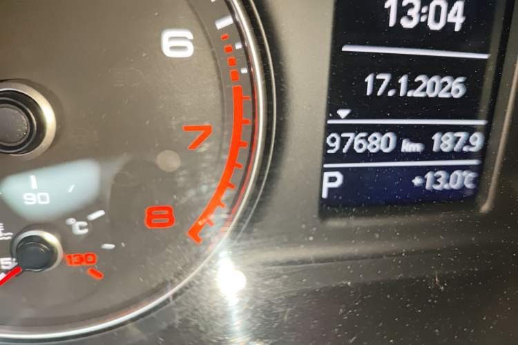 Used Audi Q3 2017 30 TFSI Fashion Model Odometer Close Up