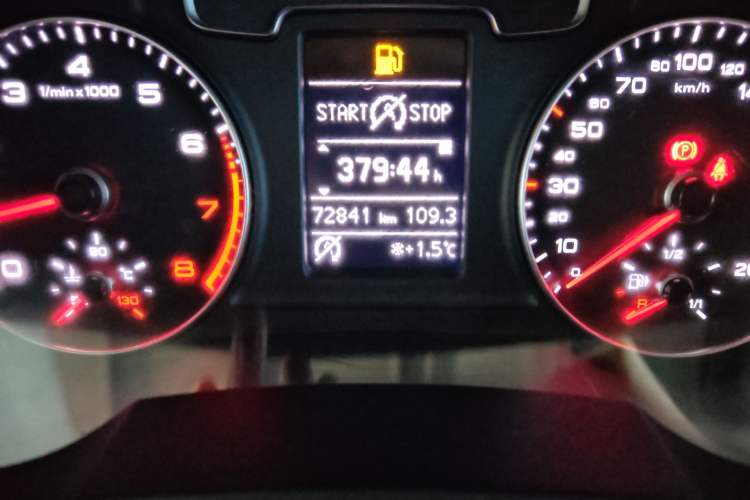 Used Audi Q3 2017 35 TFSI Fashion Model Odometer Close Up