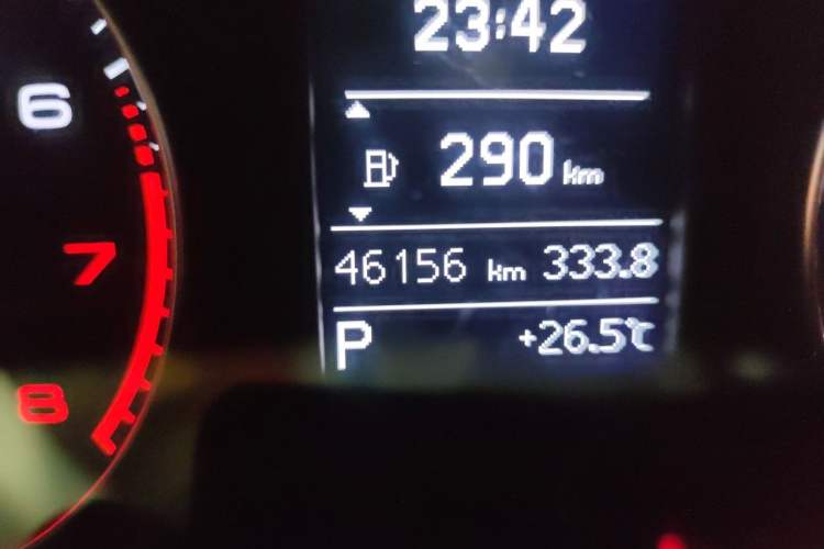 Used Audi Q3 2017 30 TFSI Fashion Model Odometer Close Up