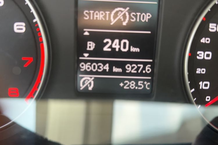Used Audi Q3 2017 30 TFSI Fashion Model Odometer Close Up