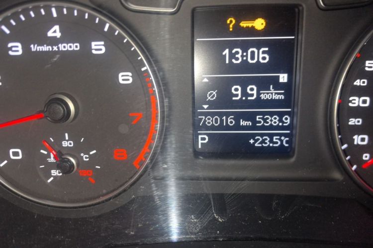 Used Audi Q3 2017 35 TFSI quattro all-wheel drive fashion model Odometer Close Up
