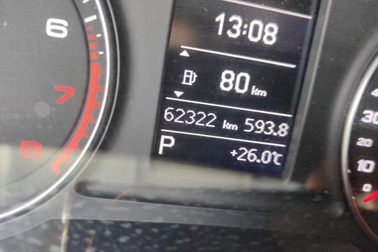 Used Audi Q3 2017 35 TFSI Fashion Model Odometer Close Up