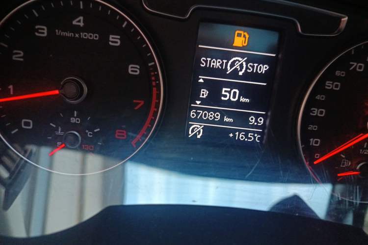Used Audi Q3 2017 30 TFSI Fashion Model Odometer Close Up