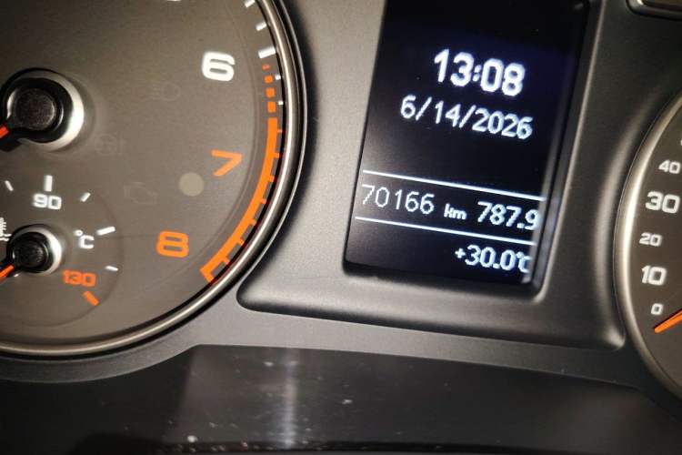 Used Audi Q3 2018 30th Anniversary Edition 30 TFSI Fashion Model Odometer Close Up
