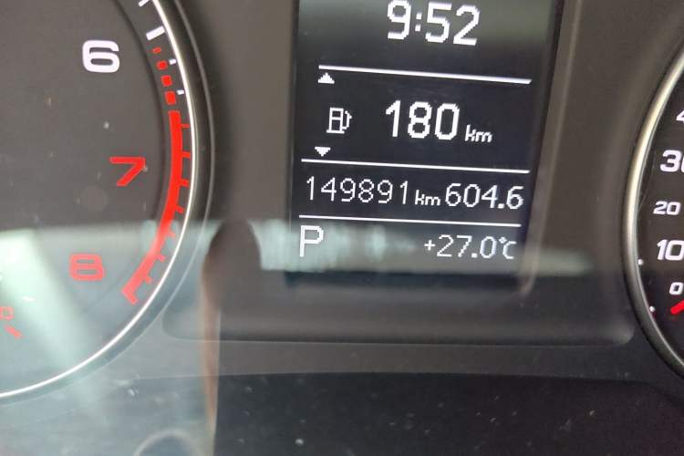 Used Audi Q3 2018 30th Anniversary Edition 30 TFSI Fashion Model Odometer Close Up