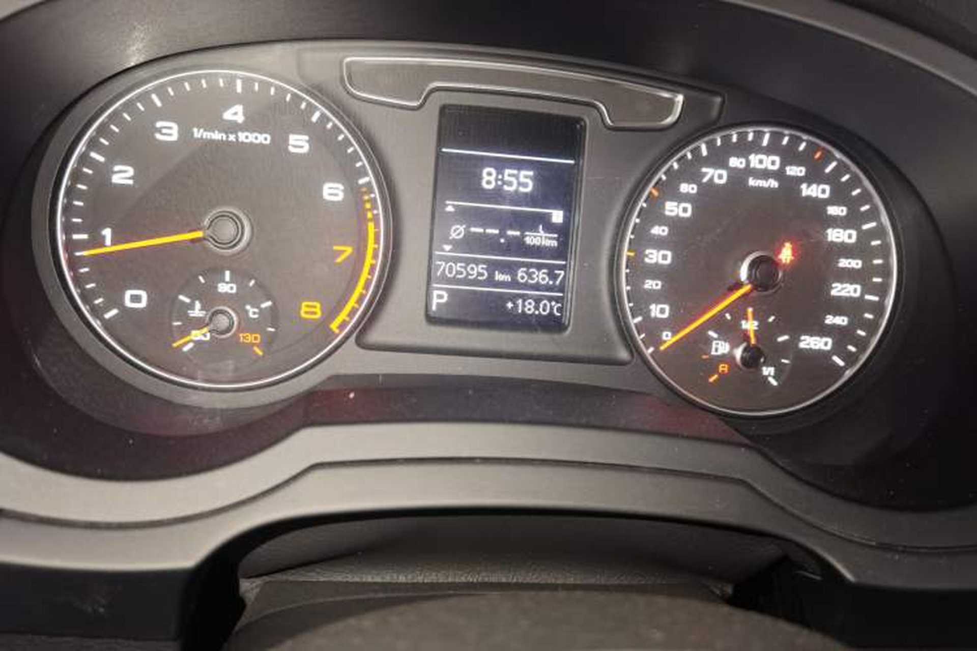 Used Audi Q3 2018 30th Anniversary Edition 30 TFSI Style Model Odometer Close Up