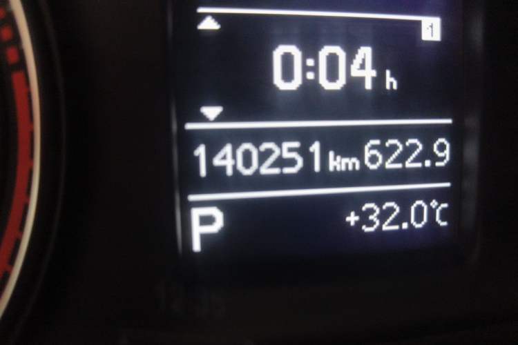 Used Audi Q3 2018 30th Anniversary Edition 30 TFSI Fashion Model Odometer Close Up