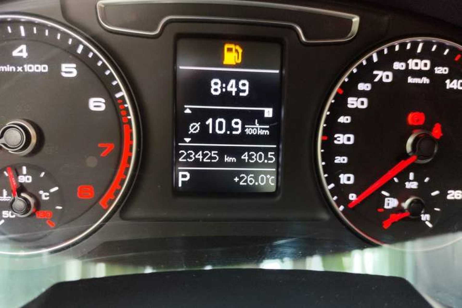 Used Audi Q3 2018 30th Anniversary Edition 35 TFSI Sport Model Odometer Close Up