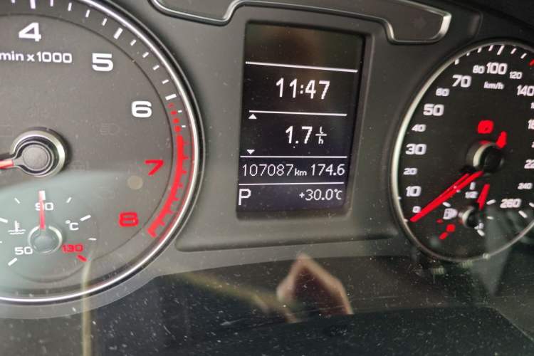 Used Audi Q3 2018 30th Anniversary Edition 30 TFSI Fashion Model Odometer Close Up
