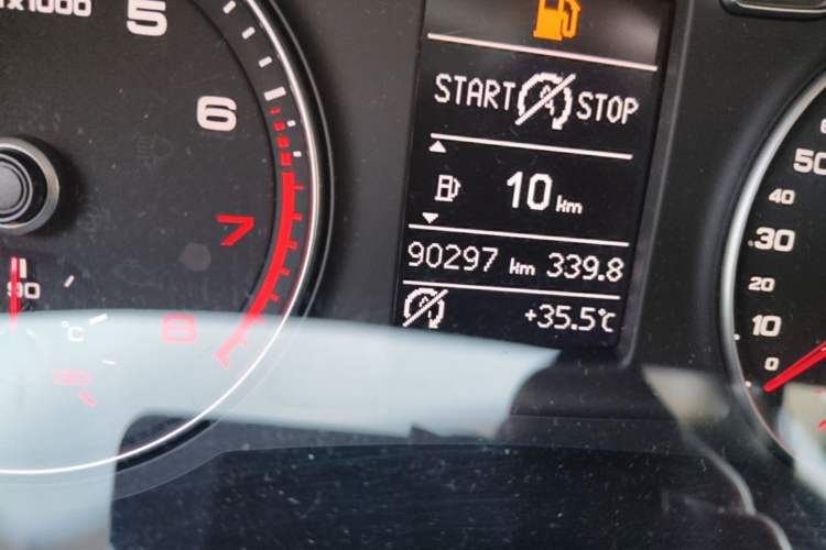 Used Audi Q3 2018 30th Anniversary Edition 35 TFSI Fashion Model Odometer Close Up
