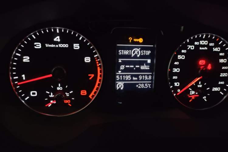 Used Audi Q3 2018 30th Anniversary Edition 30 TFSI Style Model Odometer Close Up