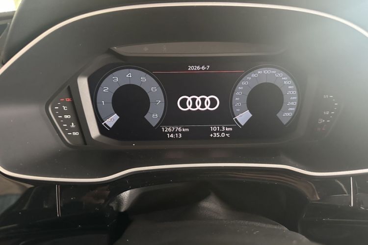 Used Audi Q3 2019 40 TFSI Fashion Dynamic Model Odometer Close Up