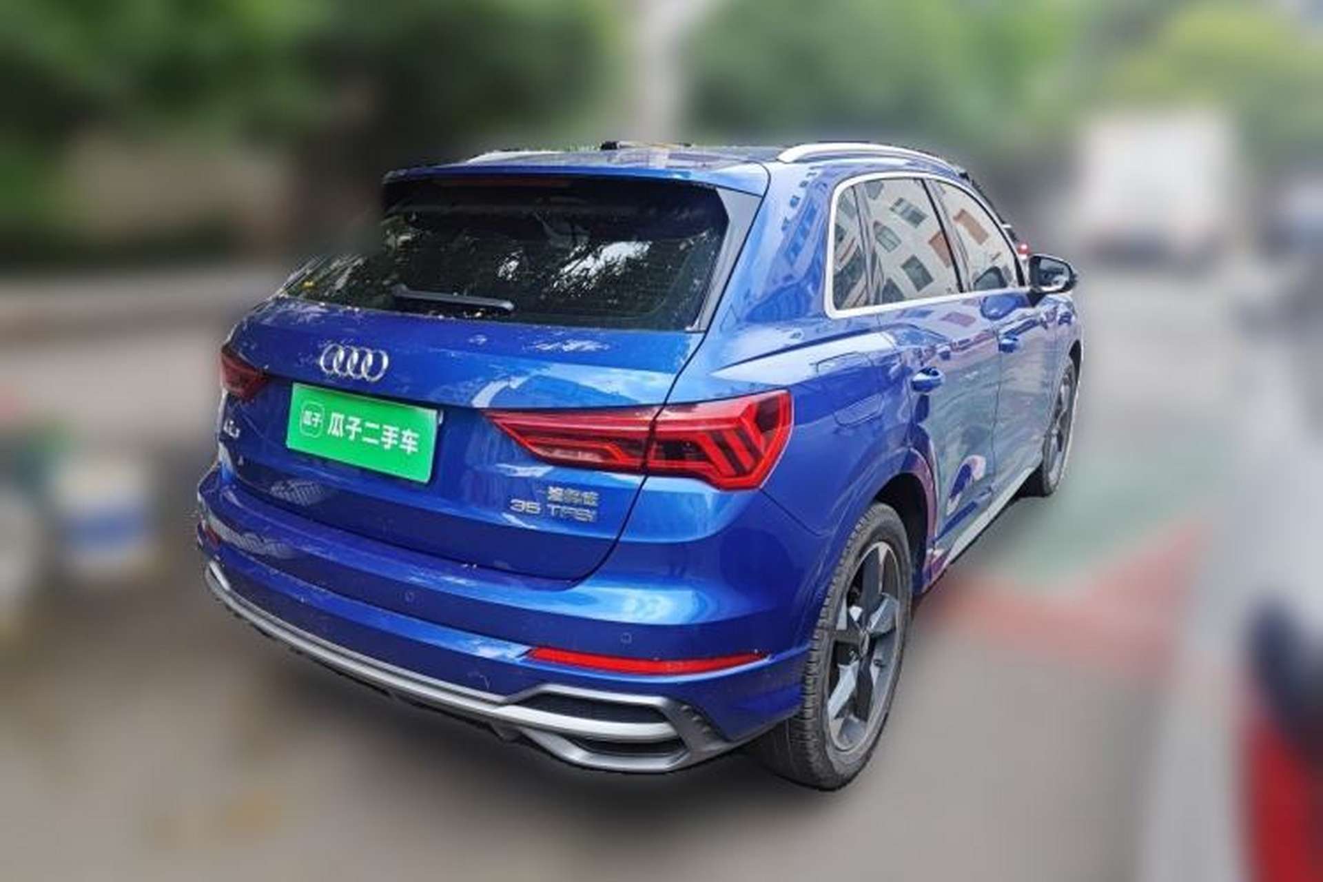 Used Audi Q3 2019 35 TFSI Fashion Dynamic Model Rear Right 45 Deg