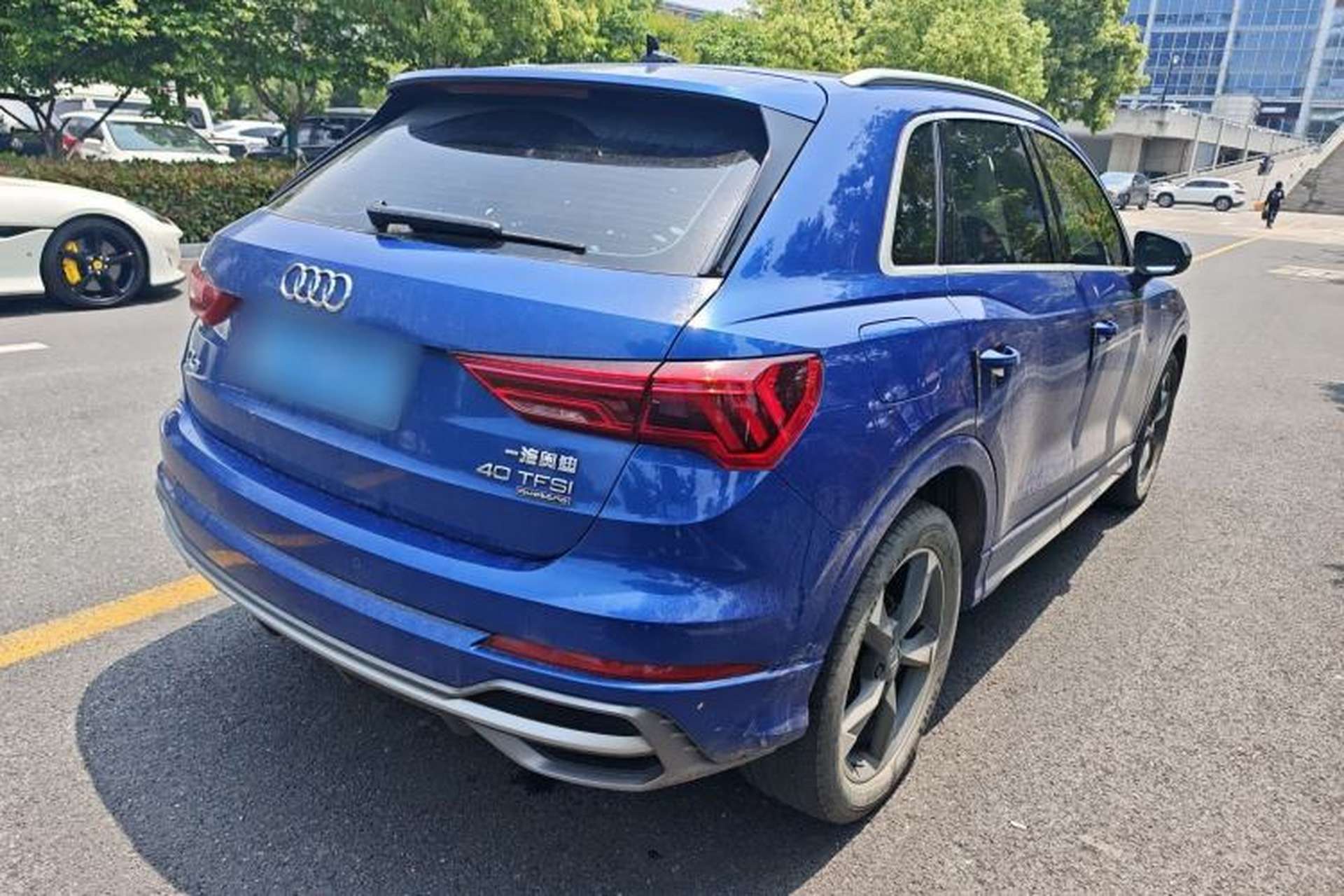 Used Audi Q3 2019 40 TFSI quattro Fashion Dynamic Model Rear Right 45 Deg